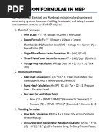 MEP Codes and Standards Overview | PDF | Building Automation | Engineering