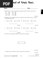 Magnetism Unit Test