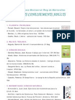 Llistat Llibres, Dvd's i CD's d'Adults + Infantslsetembre