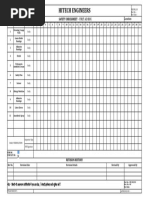 First Aid Checksheet