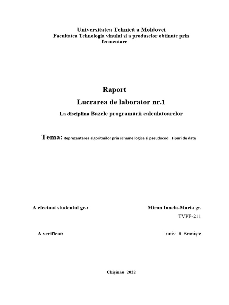 Laborator NR 1 | PDF