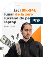 Ebook Gratuit Cum Faci $1k $4k Lunar de La Zero Lucrand de Pe Un