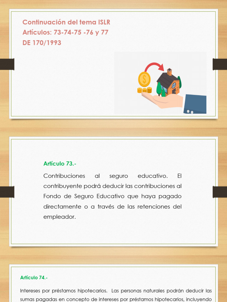 Deducciones Fiscales en Panamá | PDF | Finanzas y dinero