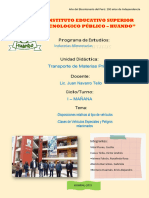 GRUPO N° 1 - TRABAJO DE TRANSPORTE DE MATERIAS PRIMAS