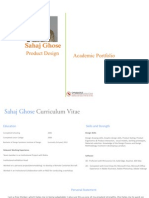 Sahaj Ghose: Product Design Academic Portfolio