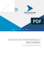 Estudio de Opinión Pública Nacional - Proyeccion - Equis