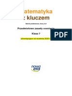 Wymagania Edukacyjne Z Matematyki Klasa 7