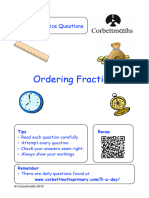 Ordering Fractions PDF