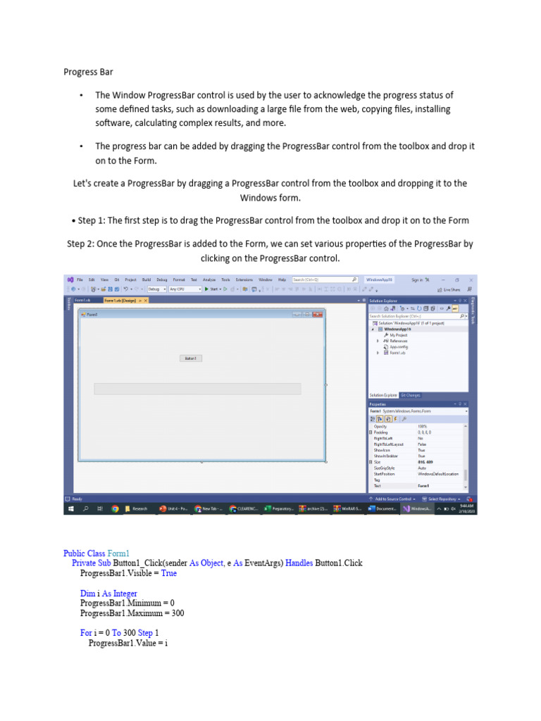 Progress Bar | PDF