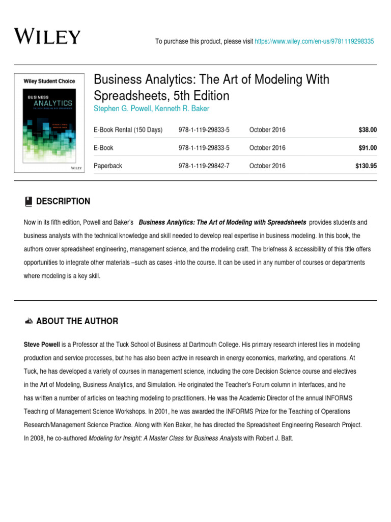 wiley-business-analytics-the-art-of-modeling-with-spreadsheets-5th