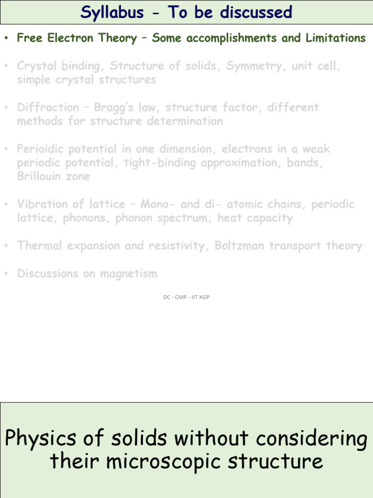 CLASSICAL FREE ELECTRON THEORY FORMULA visual data 8