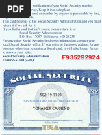 Social Security Blank Card Template PDF | PDF
