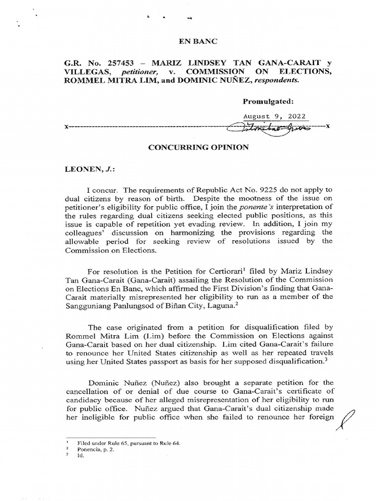 Dual Allegiance Vs Dual Citizenship Philippines