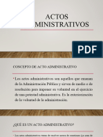 Actos Administrativos