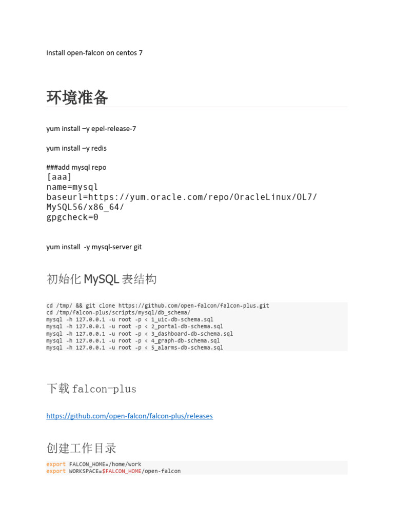 Install Open-Falcon On Centos 7 | PDF | Computers | Technology ...
