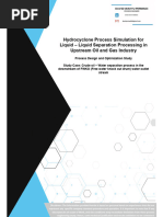 Hydrocyclone Process Simulation Using Aspen HYSYS