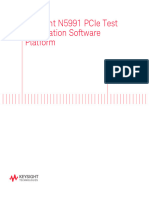 Keysight N5991 Test Automation Software Platform For PCIe User Guide