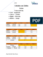 Calculos Con Tablas