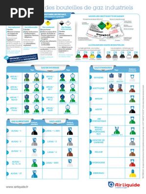 Couleurs et codes des bouteilles de gaz | PDF | Combustible | Oxygne