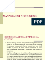 4a - Decision Making and Marginal Costing