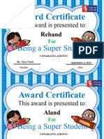 Edit Able Certificates of Appreciation