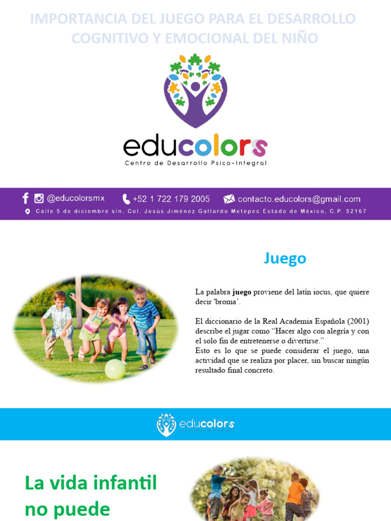 Importancia Del Juego Rev | PDF | Aprendizaje | Las emociones