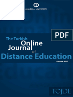 ANADOLU UNIVERSITY - The Turkish Online Journal of Distance Education - January 2017