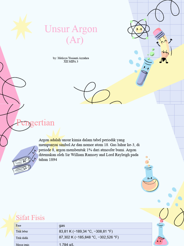 Sifat dan Kegunaan Unsur Argon | PDF