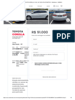 TOYOTA COROLLA 1.8 GLI 16V FLEX 4P AUTOMÁTICO - WebMotors - 44800441 - 91.000,00