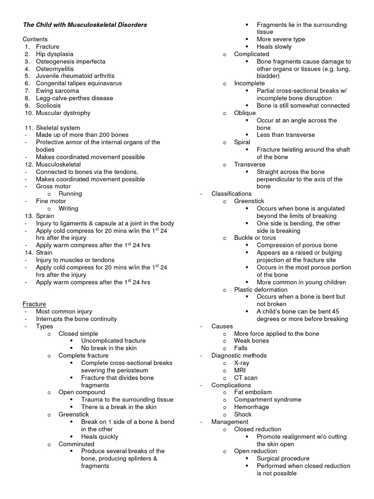 Pediatric Musculoskeletal Disorders Pdf