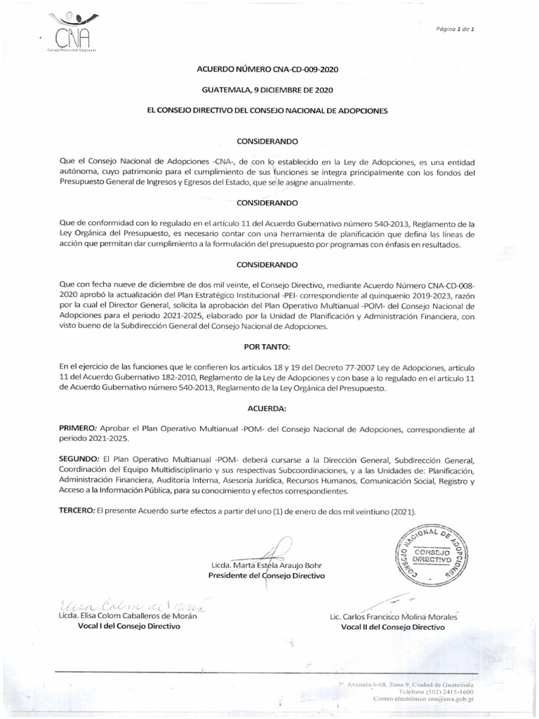 Pom 2021 2025 Cna PDF