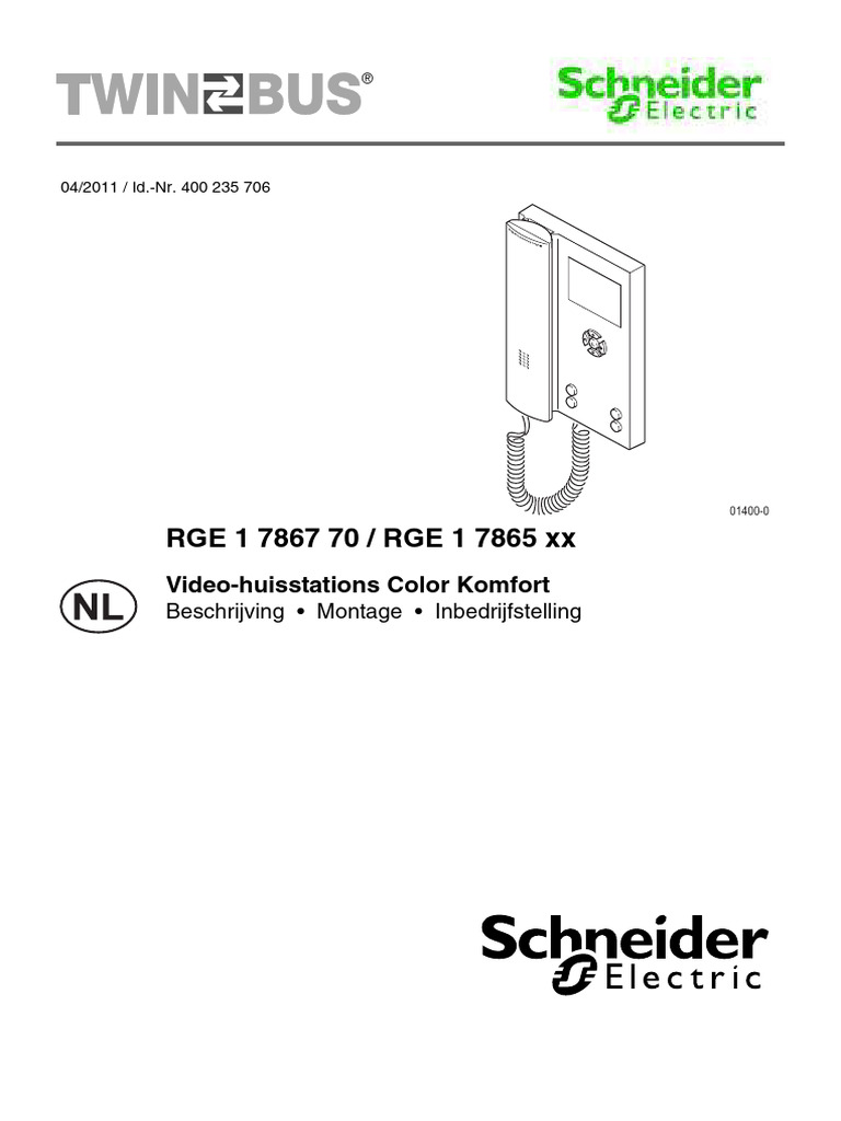7867 - 7865 Installatie - NL - SCHN | PDF