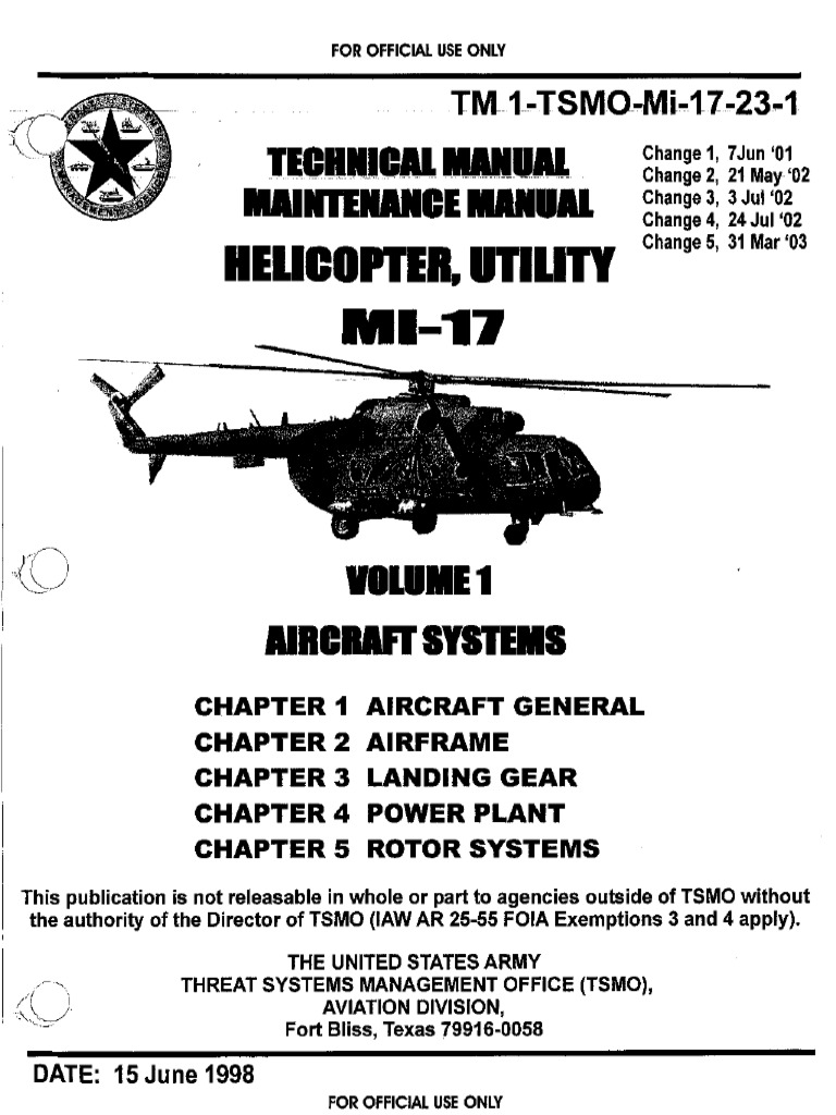 Tm1 Tsmo Mi-17!23!1 Vol 1 | PDF
