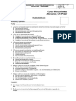 Examen - Herramientas Manuales y de Poder SST-FT-037