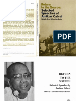 Return To The Source Selected Speeches of Amilcar Cabral