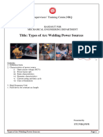 Types of Arc Welding Power Sources - 0