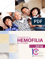 Situacion de La Hemofilia en Colombia 2016 - CAC