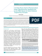 GOOD Risk Assessment of Clean Room Used in Pharmaceutical Industries in Design Manufacturing Equipping