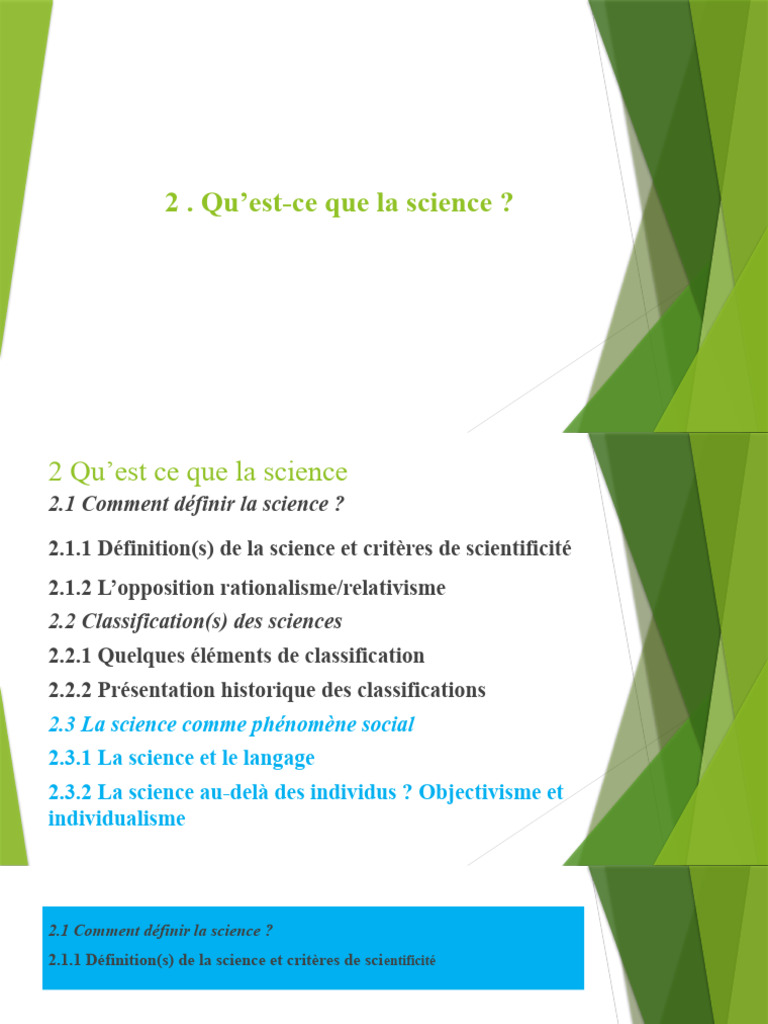 Définition et caractéristiques de la science | PDF | Science | Physique