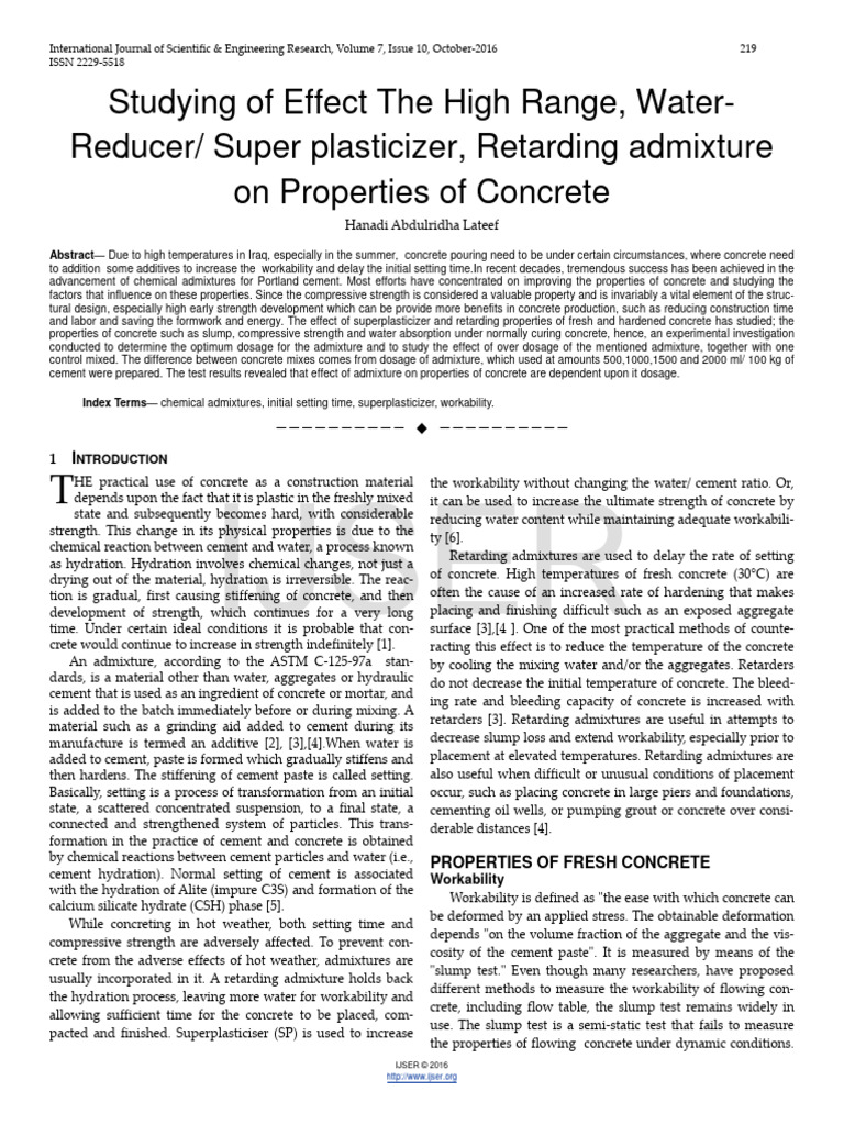 studying-of-effect-the-high-range-water-reducer-super-plasticizer