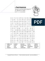 Joseph and His Brothers Esp Wordsearch