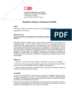 Programa Design e Arq Cronograma 2023 - 1 - André Carvalho