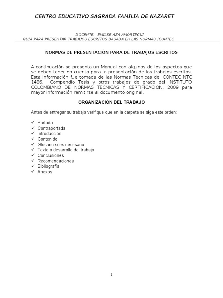 Guia para Presentar Trabajos Escritos | PDF | Yihad | Bibliografía