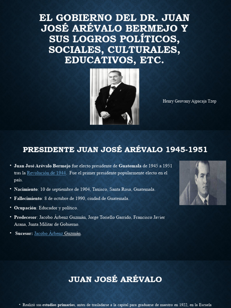 Logros del Presidente Juan José Arévalo | PDF | Guatemala