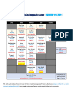 Horaire Global - Activités Parascolaires Jacques Rousseau