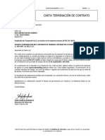 Terminacion de Contrato Effecto Caffe