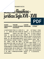 Cuadro Sinoptico Sistemas Filosóficos Jurídicos Siglos XVII - XVIII Martinez Paz