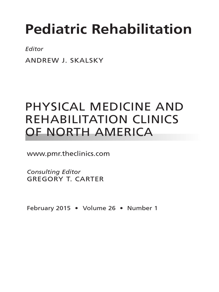 Pediatric Rehabilitation PMC | PDF | Self-Improvement