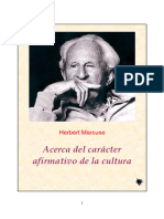 Marcuse H Acerca Del Caracter Afirmativo de La Cultura