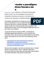 É Preciso Mudar o Paradigma Dos Incentivos Fiscais e Da Filantropia ESG Valor Econômico